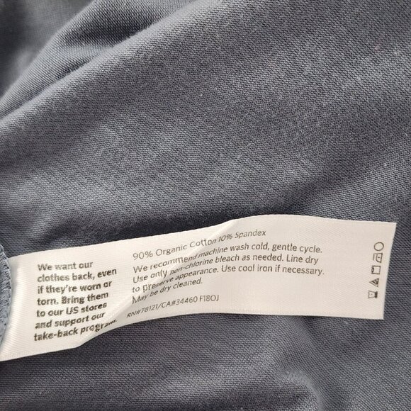 EILEEN FISHER Organic Cotton Hooded Open Front Cardigan Pockets Gray Blue - Picture 4 of 4